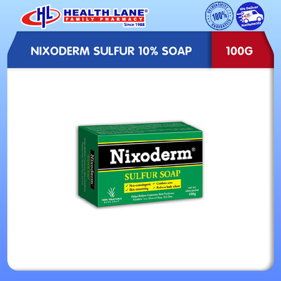 NIXODERM SULFUR 10% SOAP (100G)
